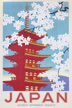 Pyramid Japan Railways Blossom Poster 61x91,5cm | Yourdecoration.de