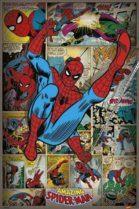 Pyramid Marvel Comics Spider Man Retro Poster 61x91,5cm | Yourdecoration.de