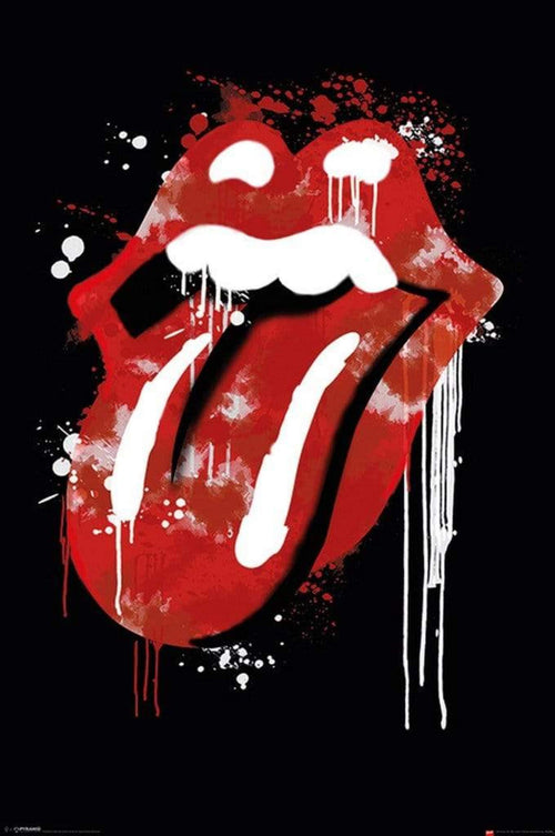 Pyramid The Rolling Stones Graffiti Lips Poster 61x91,5cm | Yourdecoration.de