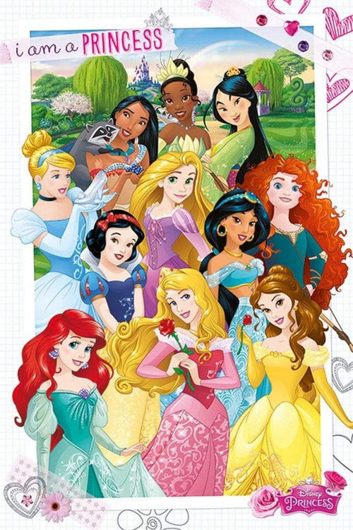 Pyramid Disney Princess I am a Princess Poster 61x91,5cm | Yourdecoration.de