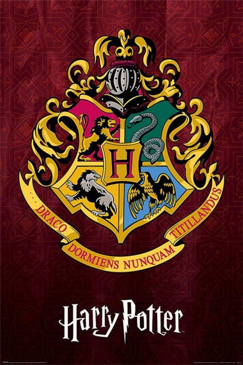 Pyramid Harry Potter Hogwarts School Crest Poster 61x91,5cm | Yourdecoration.de