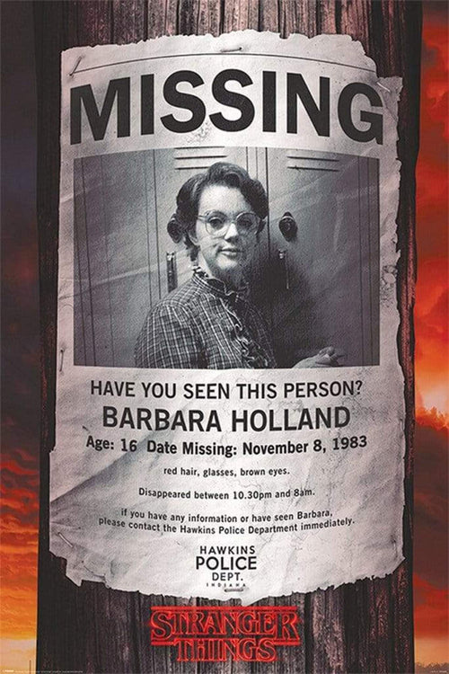 Pyramid Stranger Things Missing Barb Poster 61x91,5cm | Yourdecoration.de