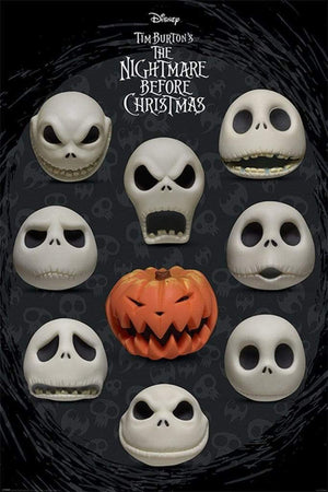 Pyramid Nightmare Before Christmas Many Faces of Jack Poster 61x91,5cm | Yourdecoration.de