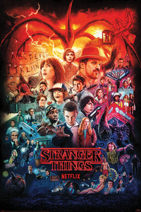 Pyramid Pp34720 Stranger Things Seasons Montage Poster 61x91,5cm | Yourdecoration.at