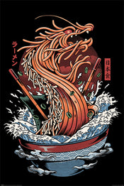 Pyramid PP34788 Ilustrata Dragon Ramen Poster 61X91 5cm | Yourdecoration.at