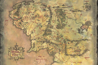 Pyramid The Lord of the Rings Middle Earth Map Poster 91,5x61cm | Yourdecoration.de