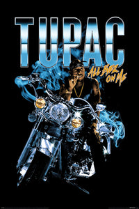 Pyramid Pp35000 Tupac Shakur All Eyez Motorcycle Poster 61X91-5cm | Yourdecoration.at
