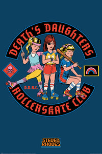 Pyramid PP35012 Steven Rhodes Death'S Daughters Rollerskate Club Poster | Yourdecoration.at