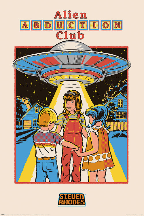 Pyramid PP35013 Steven Rhodes Alien Abduction Club Poster | Yourdecoration.at