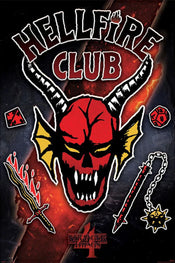 pyramid pp35197 stranger things 4 hellfire club emblem rift poster 61x91-5cm | Yourdecoration.at