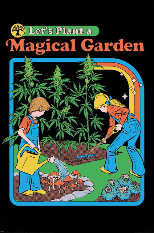 pyramid pp35199 steven rhodes lets plant a magical garden poster 61x91-5cm | Yourdecoration.at