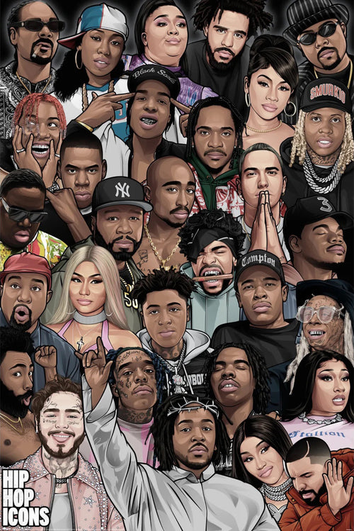 pyramid pp35209 hip hop icons poster 61x91,5cm | Yourdecoration.at