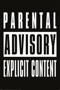pyramid pp35241 parental advisory explicit content poster 61x91,5cm | Yourdecoration.at