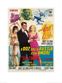 Pyramid James Bond From Russia with love Sketches Kunstdruck 60x80cm | Yourdecoration.de