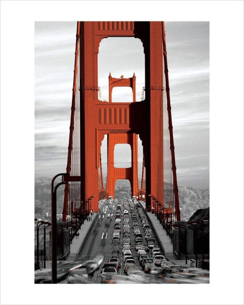 Pyramid Golden Gate Bridge San Francisco Kunstdruck 60x80cm | Yourdecoration.de