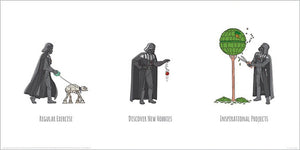 pyramid ppr41750 star wars vaders boredom busting ideas kunstdruck 60x30cm | Yourdecoration.de