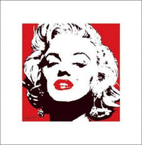 Pyramid Marilyn Monroe Red Kunstdruck 40x40cm | Yourdecoration.de