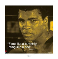 Pyramid Muhammad Ali iQuote Sting Like a Bee Kunstdruck 40x40cm | Yourdecoration.de