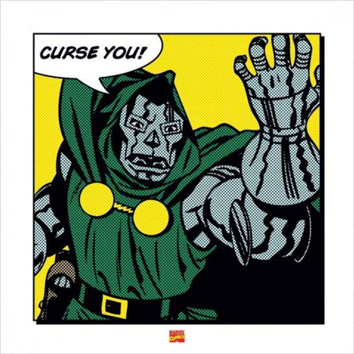 Pyramid Dr Doom Curse You Kunstdruck 40x40cm | Yourdecoration.de