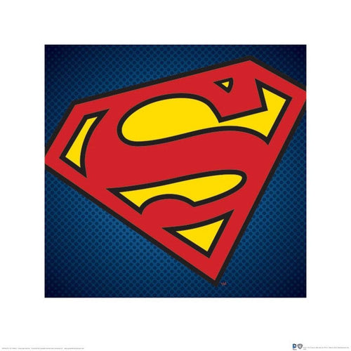 Pyramid DC Comics Superman Symbol Kunstdruck 40x40cm | Yourdecoration.de