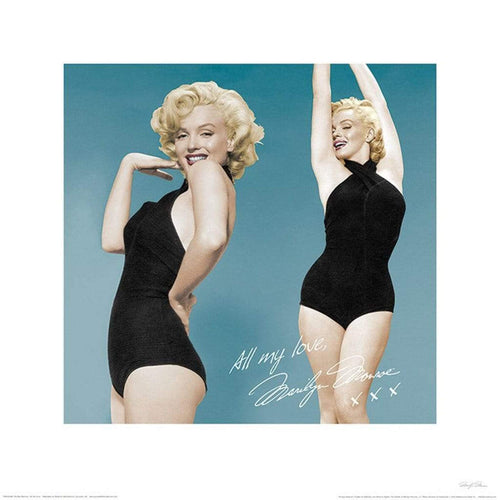 Pyramid Marilyn Monroe All My Love Kunstdruck 40x40cm | Yourdecoration.de
