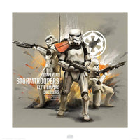 Pyramid Star Wars Rogue One Stormtroopers Profile Kunstdruck 40x40cm | Yourdecoration.de