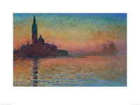 Pyramid Monet Sunset in Venice Kunstdruck 60x80cm | Yourdecoration.de