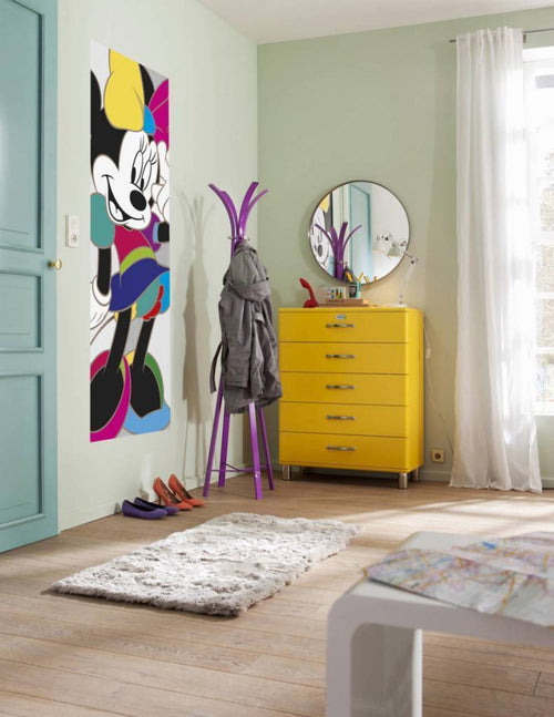 Komar Minnie Mouse Colorful Fototapete 73x202cm | Yourdecoration.de