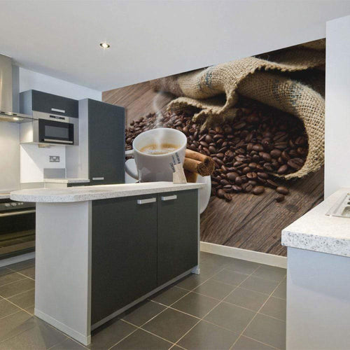 Artgeist Star Anise Coffee Vlies Fototapete Interieur | Yourdecoration.de