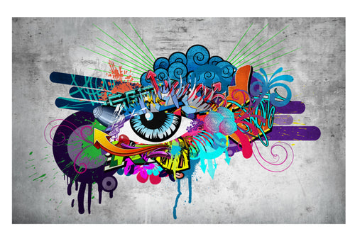 Fototapete - Graffiti Eye - Vliestapete