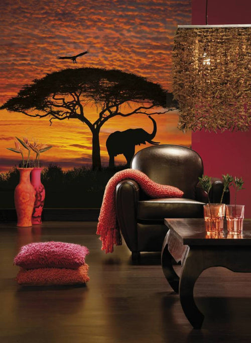 Komar African Sunset Fototapete National Geographic 194x270cm | Yourdecoration.de
