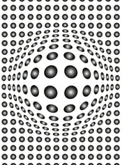 Wizard+Genius Dots Black And White Vlies Fototapete 192x260cm 4 bahnen | Yourdecoration.de