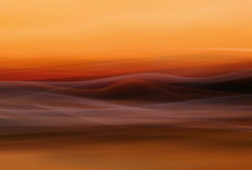 Wizard+Genius Orange Fog Vlies Fototapete 384x260cm 8 bahnen | Yourdecoration.de