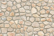 Wizard+Genius Natural Stone Wall I Vlies Fototapete 384x260cm 8 bahnen | Yourdecoration.de