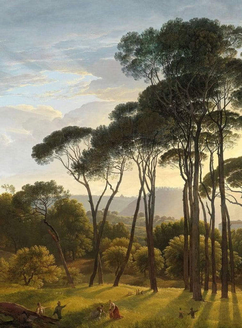 Wizard+Genius Italian Landscape with Umbrella Pines Vlies Fototapete 192x260cm 4 bahnen | Yourdecoration.de