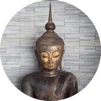Wizard+Genius Thailand Buddha Vlies Fototapete 140x140cm rund | Yourdecoration.de