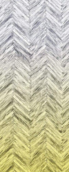 Komar Herringbone Yellow Vlies Fototapete 100x250cm 1 bahn | Yourdecoration.de