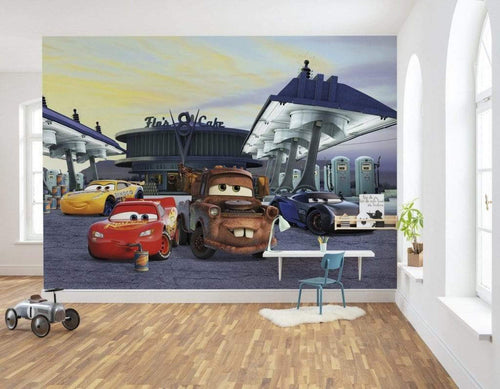 Komar Cars 3 Station Fototapete 368x254cm 8 delig Interieur | Yourdecoration.de