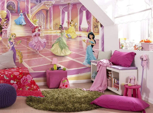 Komar Disney Princess Glitzerparty Fototapete 368x254cm 8 delig Interieur | Yourdecoration.de