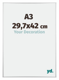 Austin Aluminium Bilderrahmen 29 7x42cm A3 Silber Hochglanz Vorne Messe | Yourdecoration.at