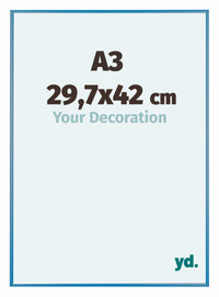 Austin Aluminium Bilderrahmen 29 7x42cm A3 Stahl Blau Vorne Messe | Yourdecoration.at
