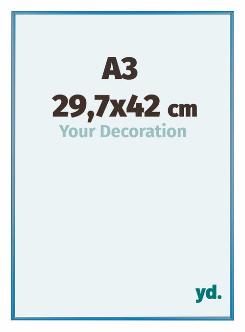 Austin Aluminium Bilderrahmen 29 7x42cm A3 Stahl Blau Vorne Messe | Yourdecoration.at