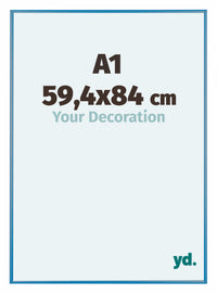 Austin Aluminium Bilderrahmen 59 4x84cm A1 Stahl Blau Vorne Messe | Yourdecoration.at