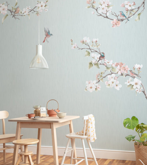 Komar Apple Bloom Vlies Fototapete 250x250cm 5 bahnen interieur | Yourdecoration.at