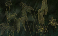 Komar Darkest Green Vlies Fototapete 400x250cm 4 bahnen | Yourdecoration.at