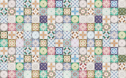 Komar Marrakech Mosaik Vlies Fototapete 400x250cm 4 bahnen | Yourdecoration.at