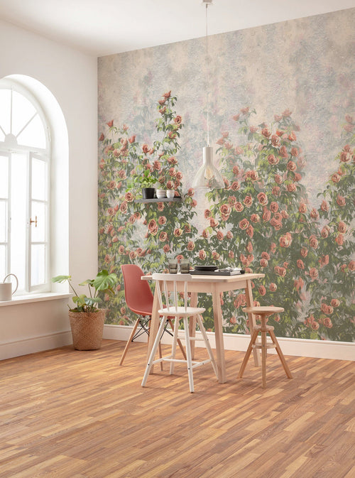 Komar Wall Roses Vlies Fototapete 300x250cm 6 bahnen interieur | Yourdecoration.at