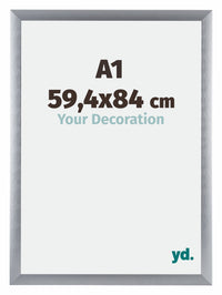 Tucson Aluminium Bilderrahmen 59 4x84cm A1 Silber Gebürstet Vorne Messe | Yourdecoration.at
