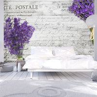 Fototapete - Lavender Postcard - Vliestapete