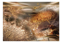 Artgeist Dandelions World Gold Vlies Fototapete | Yourdecoration.de